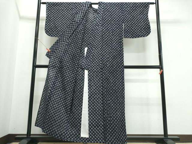 平和屋着物∴夏物 浴衣 有松鳴海絞り 吉祥文 綿 逸品 CABJ0258ng