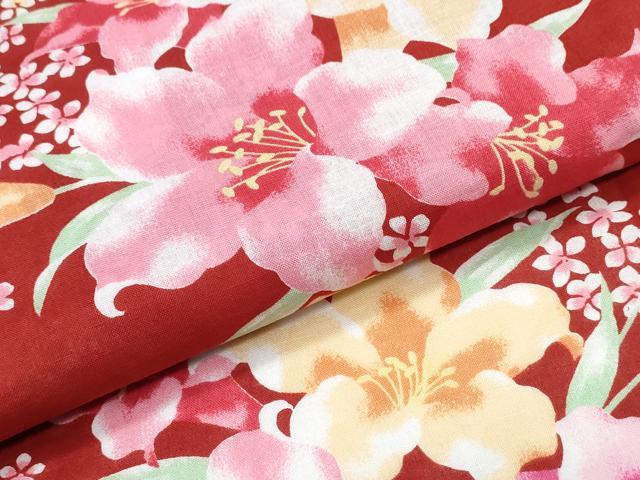 平和屋着物∴夏物 浴衣 枝花文 綿 逸品 CABJ0292ng