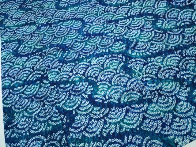 平和屋着物∴夏物 浴衣 有松鳴海絞り 青海波流水文 綿 逸品 CABJ0312ng