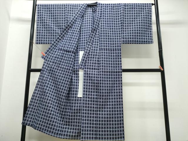 平和屋着物∴夏物 男性 浴衣 注染 手縫い 天井文 綿 逸品 CABJ0388ng