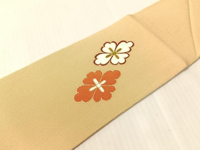平和屋着物●銀座 志ま亀 九寸名古屋帯 花菱文 金彩 鬼しぼ縮緬 正絹 逸品 CABJ0425vp