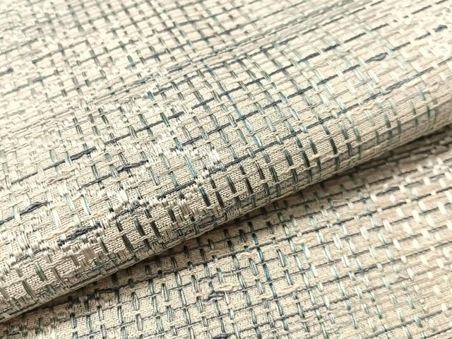平和屋着物●本場筑前博多織 八寸名古屋帯 格子柄 正絹 逸品 CABJ0443vp