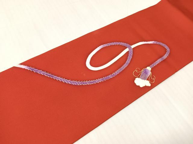 平和屋着物●塩瀬 九寸名古屋帯 御所車 金彩 正絹 逸品 CABJ0446vp