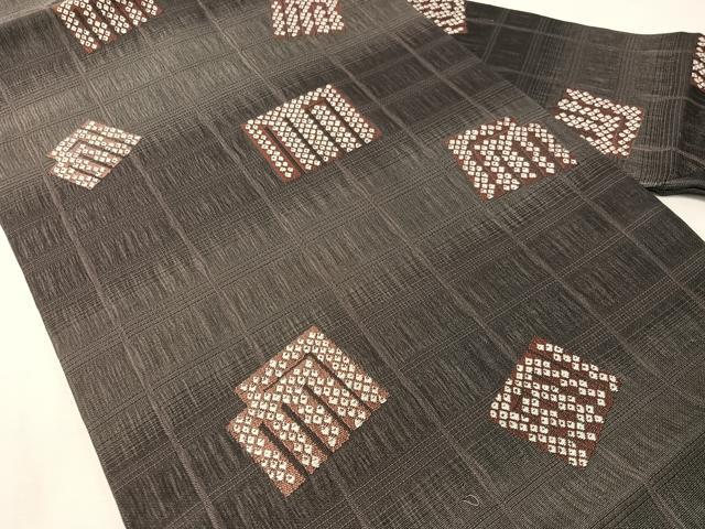 平和屋着物▽九寸名古屋帯 スリーシーズン 春夏秋 櫛織 源氏香 正絹 逸品 CABJ0464vp