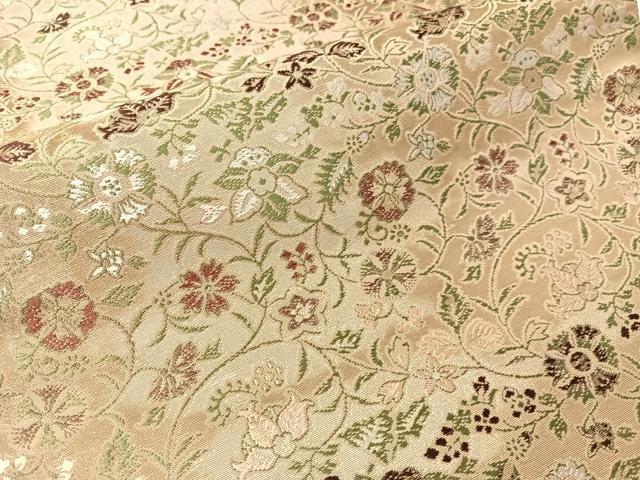 平和屋着物●龍村織宝謹製 全通柄袋帯 早雲寺銀襴 正絹 逸品 CABJ0478vp