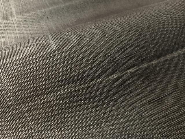 平和屋着物▽両面 六通柄袋帯 スリーシーズン 春夏秋 紬地 草木文 金糸 正絹 逸品 CABJ0492vp
