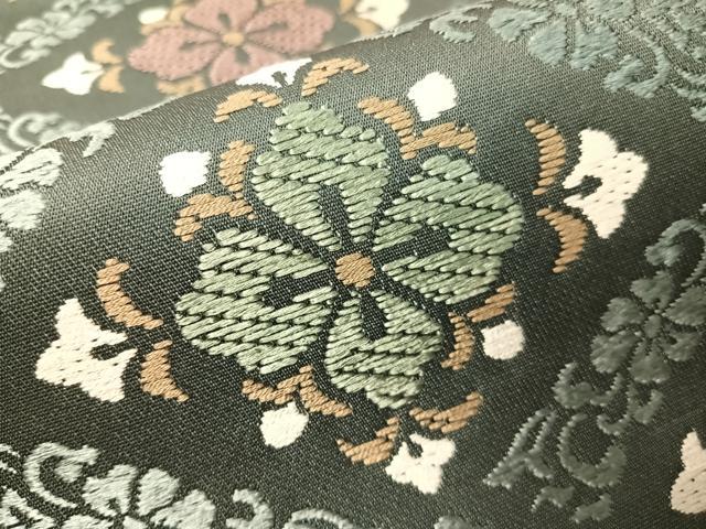 平和屋着物●つけ帯 唐織 菱花文 ますいわ屋扱い 正絹 逸品 未使用 CABJ0505vp
