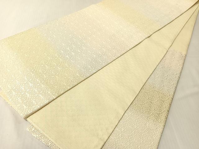 平和屋着物●六通柄袋帯 唐織 七宝花文 正絹 逸品 CABJ0589vp