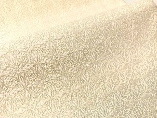 平和屋着物●六通柄袋帯 唐織 七宝花文 正絹 逸品 CABJ0589vp