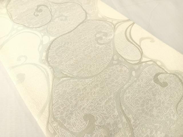 平和屋着物▽世界的友禅作家 千地泰弘 六通柄袋帯 スリーシーズン 春夏秋 流水更紗文 金銀糸 正絹 逸品 未使用 CABJ0595vp