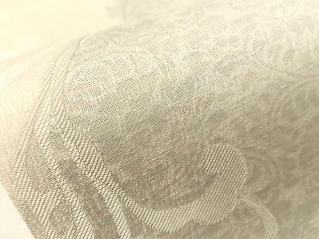 平和屋着物▽世界的友禅作家 千地泰弘 六通柄袋帯 スリーシーズン 春夏秋 流水更紗文 金銀糸 正絹 逸品 未使用 CABJ0595vp