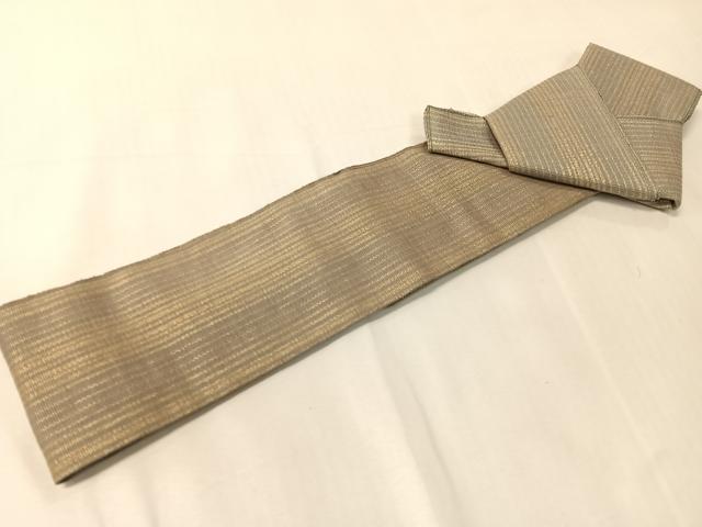 平和屋着物●男性 御仕立角帯 間道 金糸 紙箱付き 正絹 逸品 CABJ0642vp