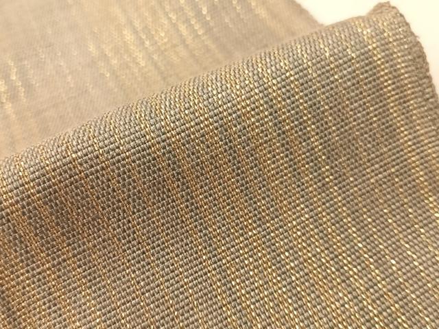 平和屋着物●男性 御仕立角帯 間道 金糸 紙箱付き 正絹 逸品 CABJ0642vp