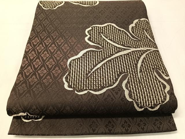 平和屋着物▽六通柄袋帯 スリーシーズン 春夏秋 舞葉文 正絹 逸品 CABJ0775vp