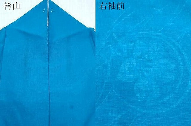 平和屋着物*夏物 訪問着 紗 溢れ松葉花文 洗える着物 CABJ0803th
