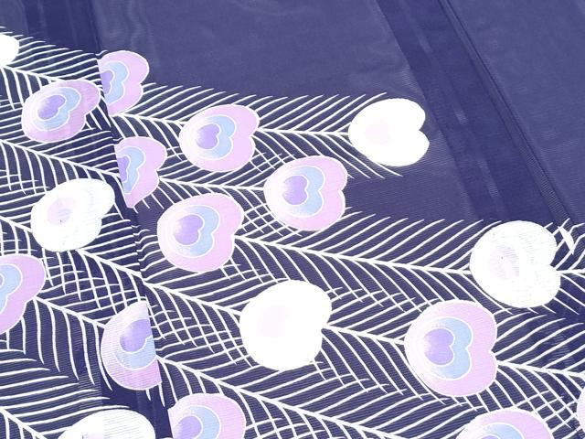 平和屋着物*夏物 訪問着 絽 孔雀羽文 洗える着物 CABJ0804th