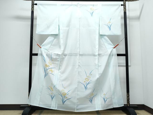 平和屋着物*夏物 訪問着 絽 草花文 洗える着物 CABJ0814th