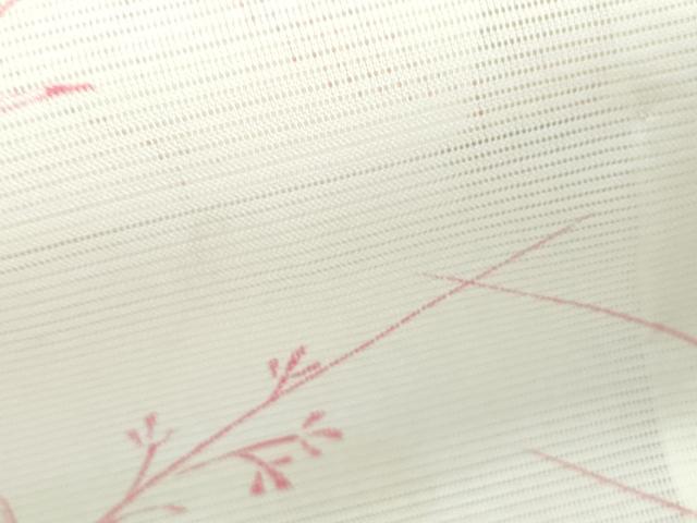 平和屋着物*夏物 小紋 絽 扇面花文 洗える着物 CABJ0818th