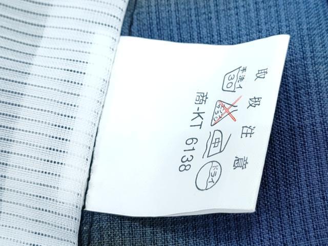 平和屋着物*夏物 小紋 紗 舞蝶文 洗える着物 CABJ0830th
