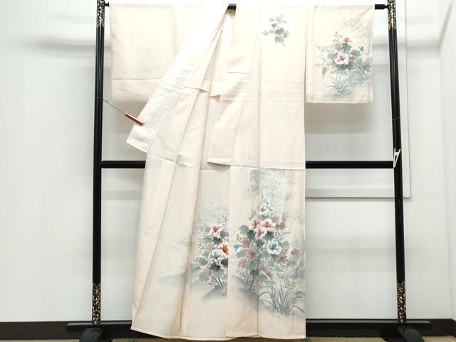 平和屋着物*夏物 訪問着 絽 草花文 正絹 逸品 CABJ0832th