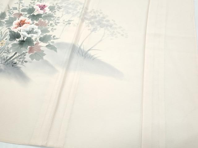 平和屋着物*夏物 訪問着 絽 草花文 正絹 逸品 CABJ0832th
