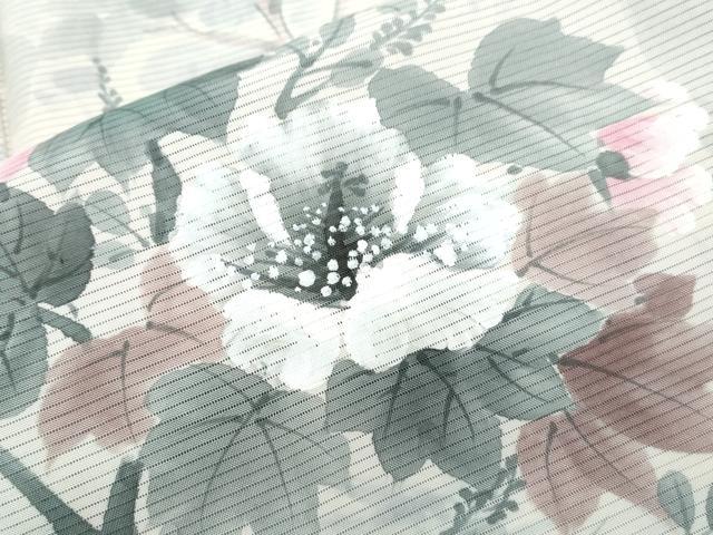 平和屋着物*夏物 訪問着 絽 草花文 正絹 逸品 CABJ0832th