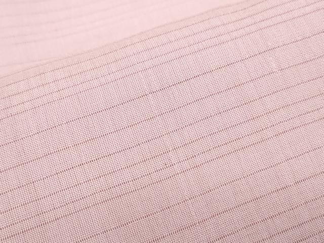 平和屋着物*加賀友禅の巨匠 初代 由水十久 夏物 色無地 駒上布 変わり絽 鴇色 証紙付き 正絹 逸品 CABJ0834th