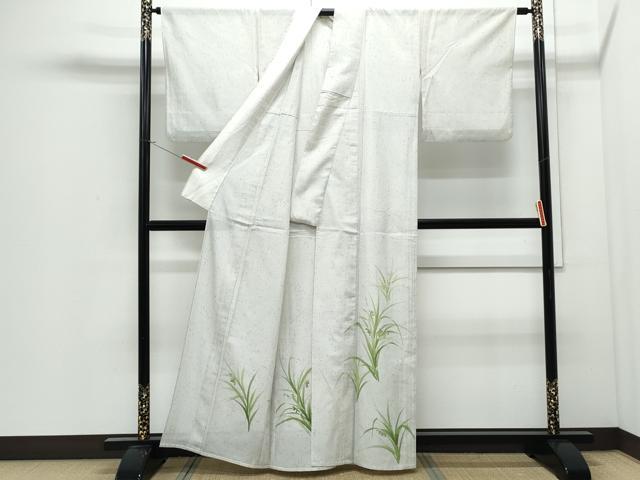 平和屋着物*夏物 訪問着 紗紬 草花文 正絹 逸品 CABJ0839th
