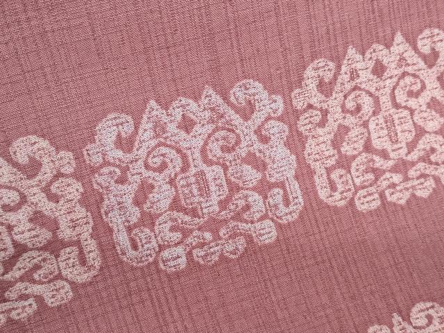 平和屋着物*洗える最高級着物 <英>はなぶさ謹製 夏物 小紋 横段吉祥文 洗える着物 CABJ0852th