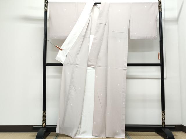 平和屋着物*夏物 小紋 絽縮緬 蛍暈し あられ 正絹 逸品 CABJ0860th