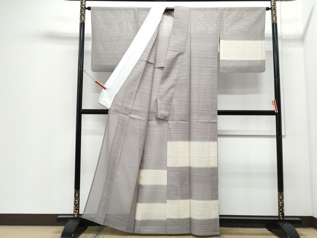 平和屋着物*夏物 訪問着 変わり絽 駒刺繍 あられ 正絹 逸品 CABJ0862th