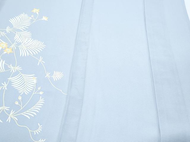 平和屋着物*夏物 訪問着 絽 草花文 銀彩 正絹 逸品 CABJ0870th