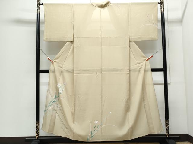 平和屋着物*夏物 訪問着 絽 草花文 金銀彩 正絹 逸品 CABJ0871th