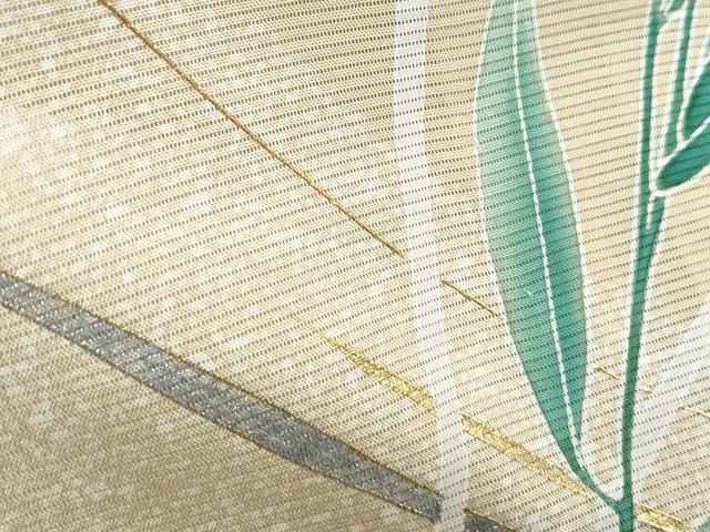 平和屋着物*夏物 訪問着 絽 草花文 金銀彩 正絹 逸品 CABJ0871th