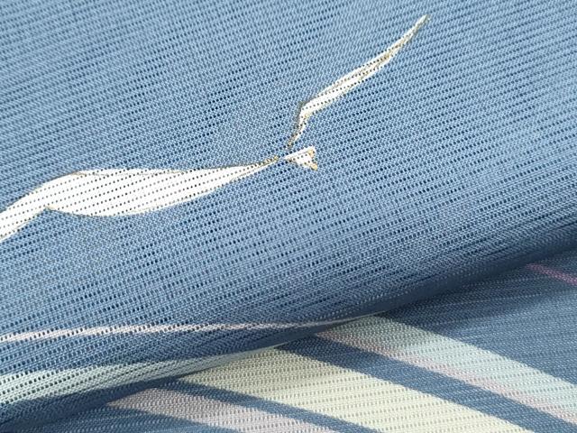 平和屋着物*夏物 訪問着 絽 流水飛鶴文 金彩 洗える着物 CABJ0873th