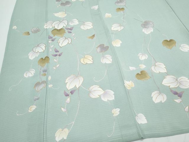 平和屋着物*夏物 訪問着 絽 蔦の葉文 金彩 正絹 逸品 CABJ0883th