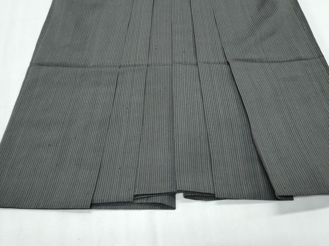 平和屋着物*夏物 男性 行灯袴 縞 正絹 逸品 CABJ0887th