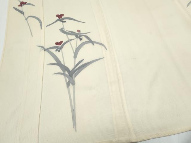 平和屋着物*夏物 訪問着 絽 ろうけつ染 草花文 正絹 逸品 CABJ0894th