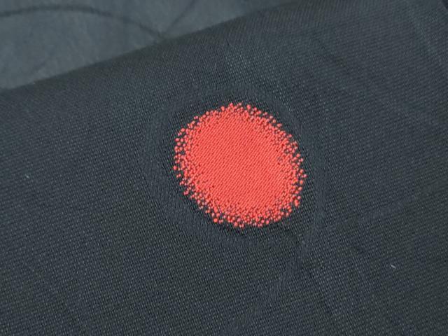 平和屋着物*夏物 小紋 紗 あられ 黒地 正絹 逸品 CABJ0902th