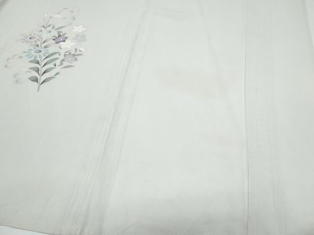 平和屋着物*夏物 訪問着 友禅 絽 草花文 正絹 逸品 CABJ0910th