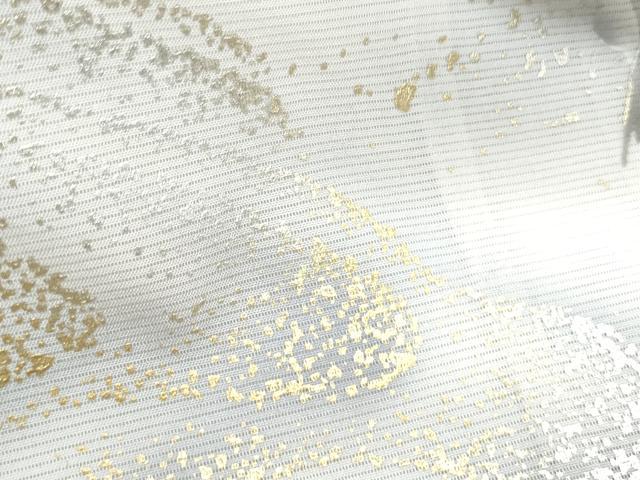 平和屋着物*夏物 訪問着 絽 草花文 暈し染め 金銀彩 正絹 逸品 CABJ0914th