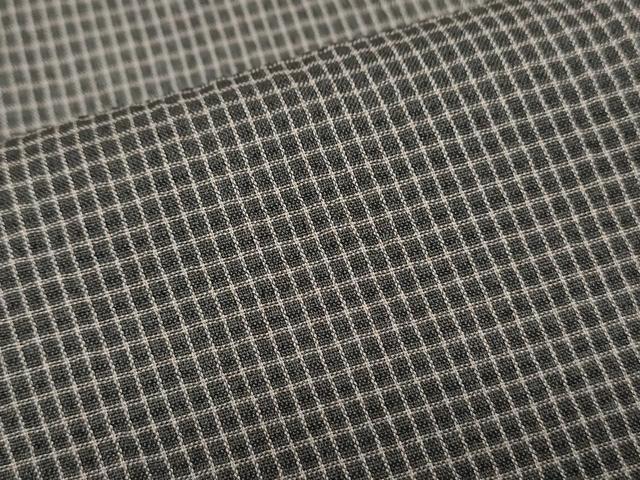 平和屋着物*夏物 紗紬 格子文 正絹 逸品 CABJ0915th