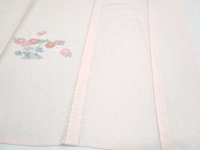 平和屋着物*夏物 訪問着 絽 流水花文 銀彩 正絹 逸品 CABJ0943th