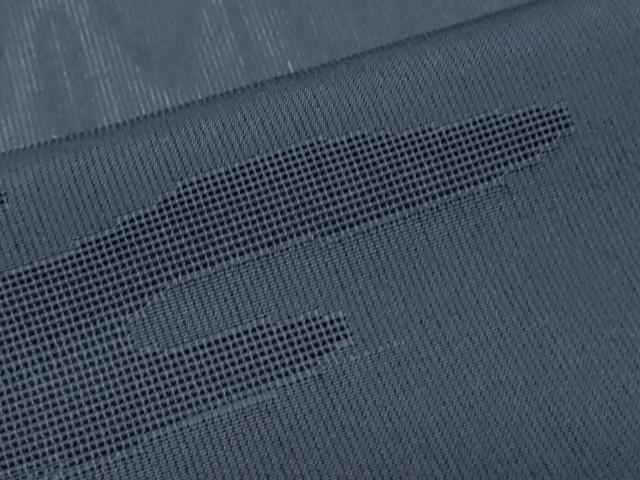 平和屋着物*夏物 色無地 エ霞楓紋紗 濡羽色 正絹 逸品 CABJ0948th