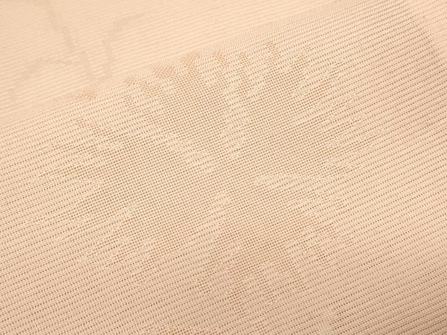 平和屋着物*夏物 色無地 絽 草花紋紗 宍色 正絹 逸品 CABJ0950th