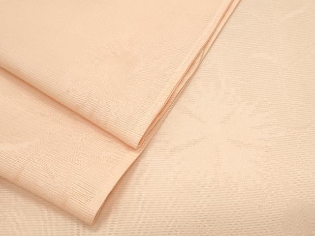 平和屋着物*夏物 色無地 絽 草花紋紗 宍色 正絹 逸品 CABJ0950th