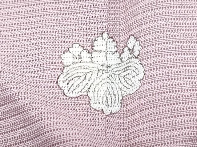 平和屋着物*夏物 色無地 絽 石竹色 正絹 逸品 CABJ0955th