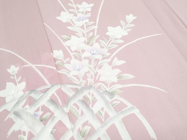 平和屋着物*夏物 訪問着 絽 籬花文 正絹 逸品 CABJ0956th