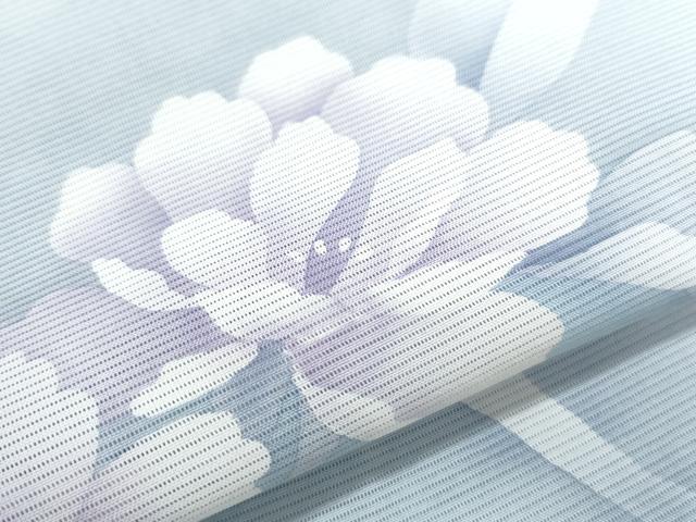 平和屋着物*夏物 訪問着 絽 草花文 暈し染め 正絹 逸品 CABJ0960th