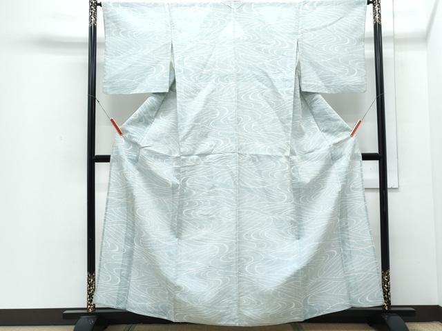 平和屋着物*夏物 紗紬 流水文 正絹 逸品 CABJ0964th